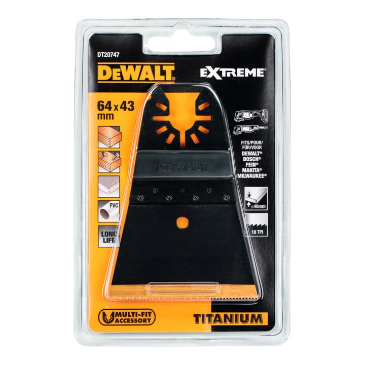 DEWALT multi-tool titanium zaagblad 64 mm DT20747-QZ