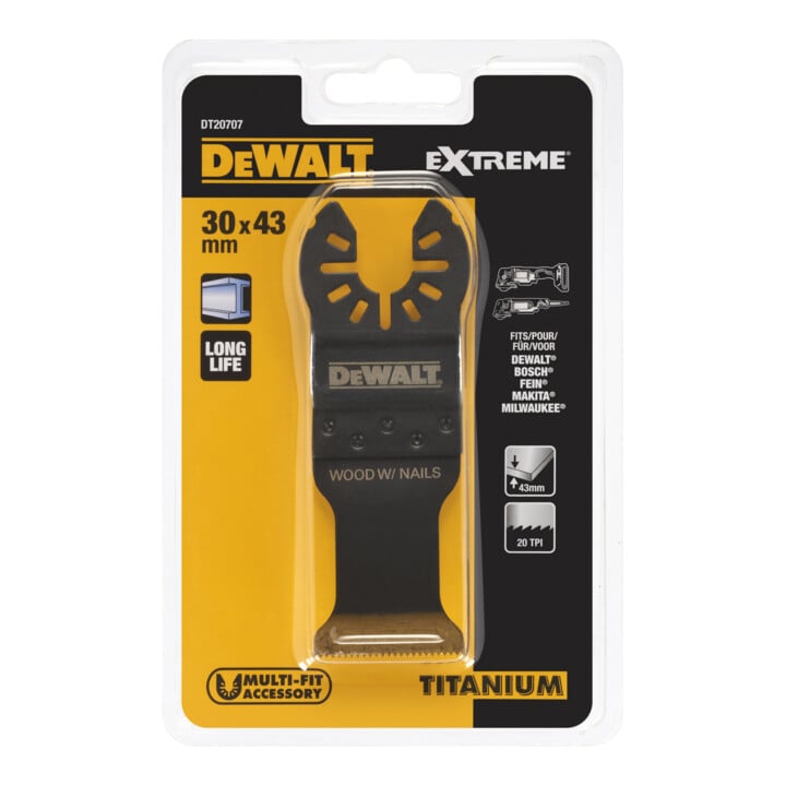 DEWALT multi-tool zaagblad met 43x30 mm DT20707-QZ