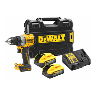 DEWALT Perceuse-visseuse sans fil 18V avec 2 batteries 18 V / 5 Ah Powerstack
