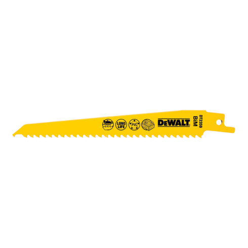 DEWALT reciprozaagblad BIM hout 152 mmk DT2359-QZ