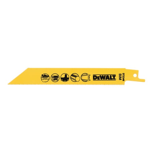 DEWALT reciprozaagblad BIM metaal 152 mmk DT2346-QZ