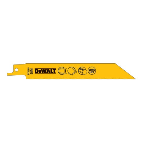 DEWALT reciprozaagblad BIM metaal 152 mmk DT2385-QZ