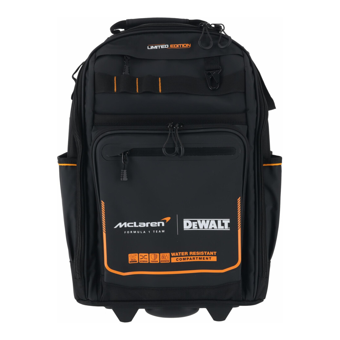 DEWALT Rucksack-Trolley MCLAREN Design mit Rollen und Teleskopgriff