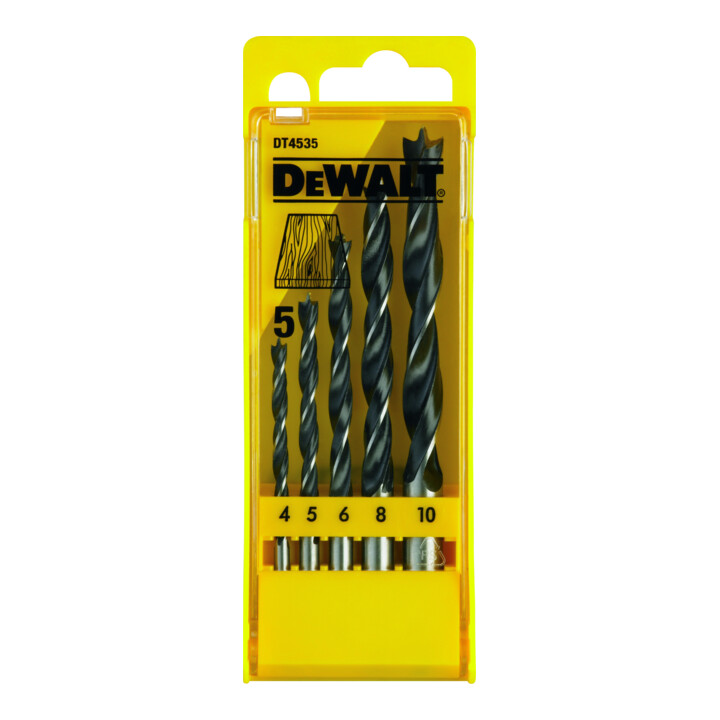 DEWALT set CV hout bit. 4-10 (5 dlg.) DT4535-QZ