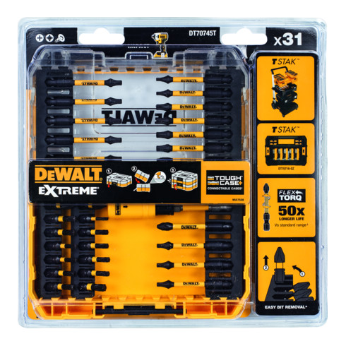 DEWALT Set di bit 31 pz. resistente agli urti