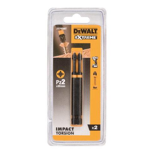 DEWALT Set di bit EXTREME FLEXTORQ 25mm, pz.2