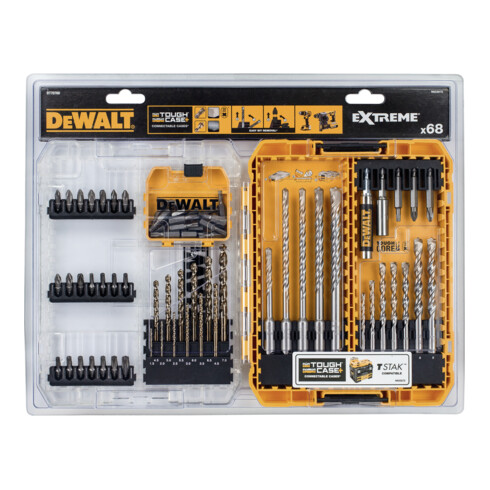 DEWALT Set di punte e trapani, 68pz.