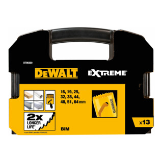 DEWALT Set di seghe a tazza universali BIM, 13pz.
