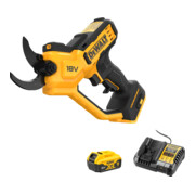 DeWalt Set Ébrancheur sans fil 18V, Ø coupe 38 mm + Batterie 5Ah + Chargeur 4A