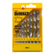 DEWALT set HSS-G 1-10 (10 dlg.) DT5921-QZ