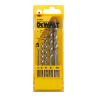 DEWALT Set punte trapano da pietra 4-10, 5pz., DT6952-QZ