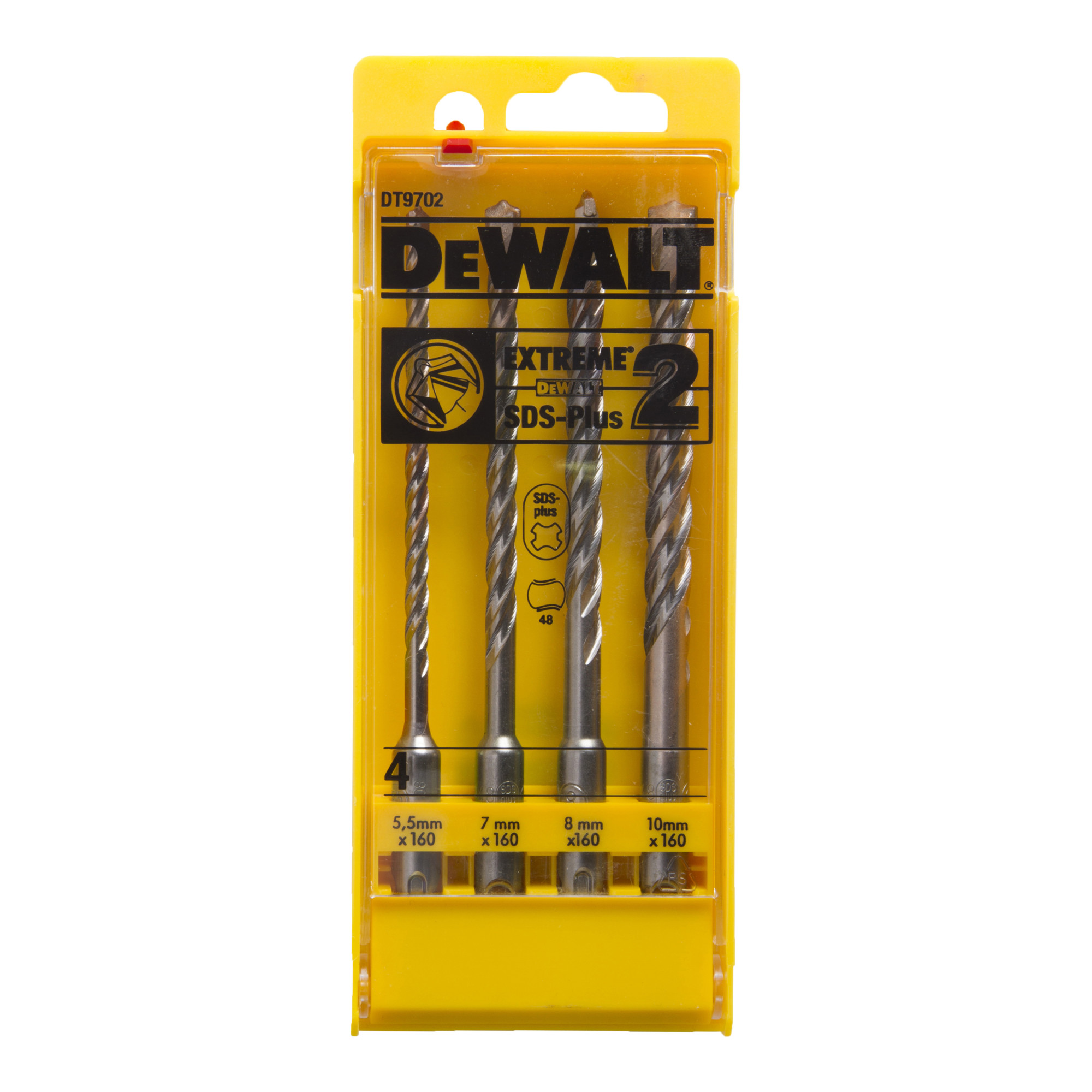 DEWALT Set SDS-plus EXTR.2 5.5-10 (4-tlg.) DT9702-QZ