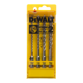 DEWALT Set SDS-plus EXTR.2 5,5-10 (4pz.) DT9702-QZ