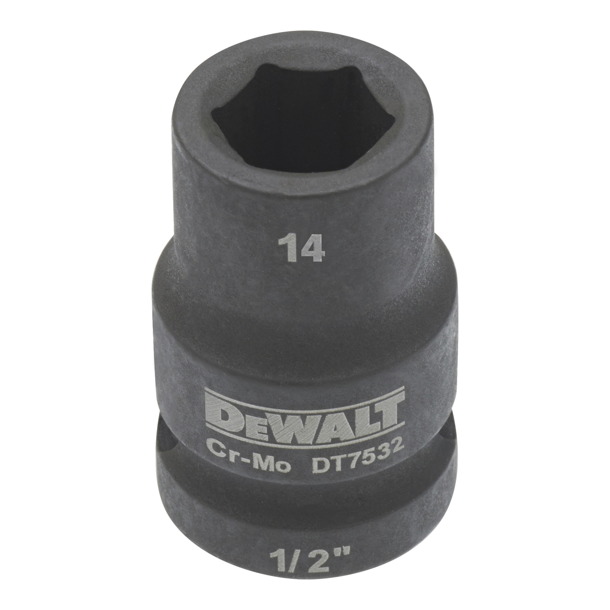 DEWALT Steckschlüssel kurz 14mm 1/2 schlagfest