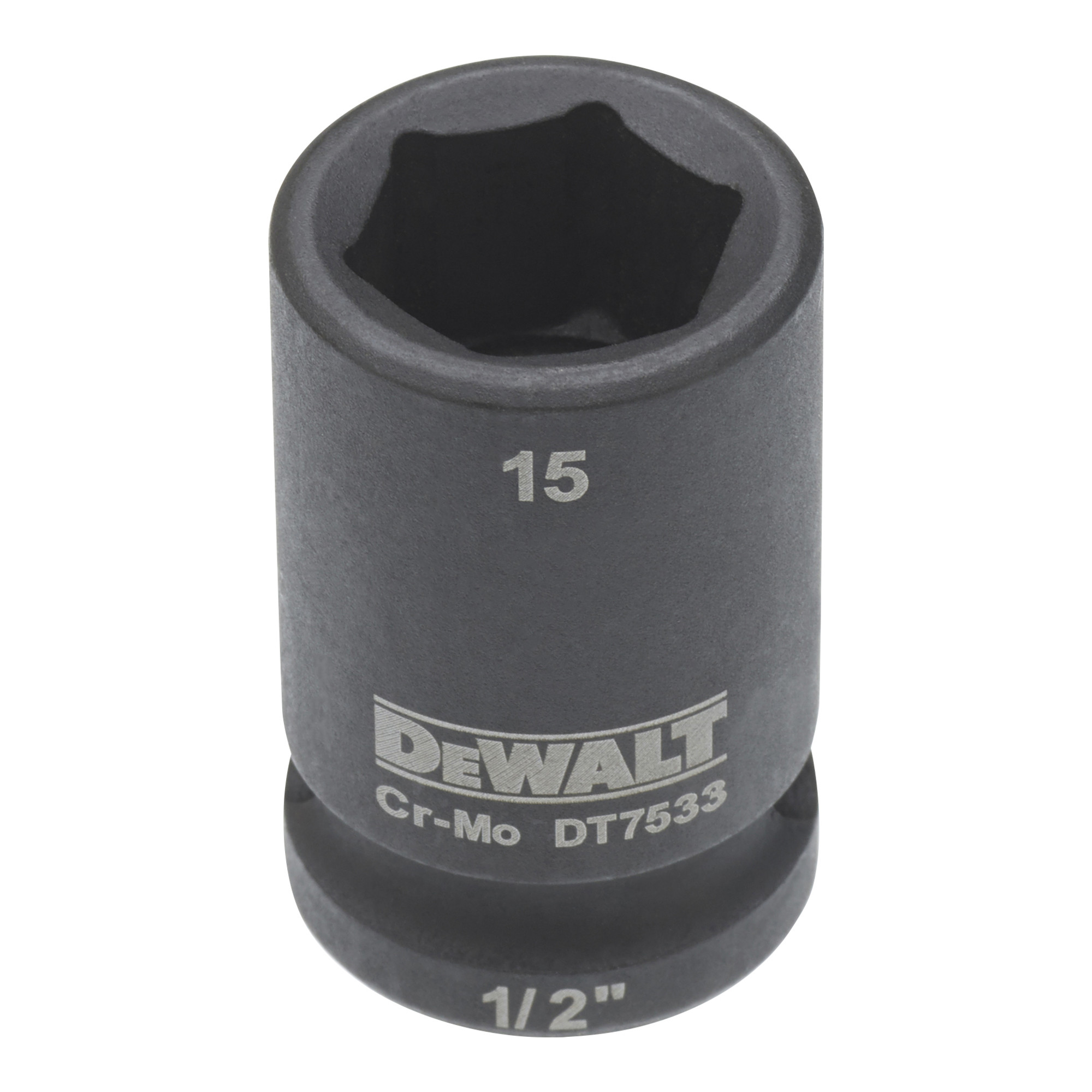 DEWALT Steckschlüssel kurz 15mm 1/2 schlagfest