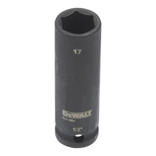DEWALT Steckschlüssel Lang 17mm 1/2 schlagfest