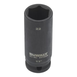DEWALT Steckschlüssel Lang 22mm 1/2 schlagfest