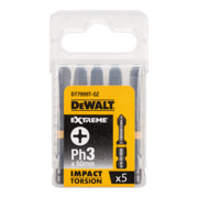 DeWalt Torsion Bit impact Pz3 50mm 5pcs - DT7392T-QZ