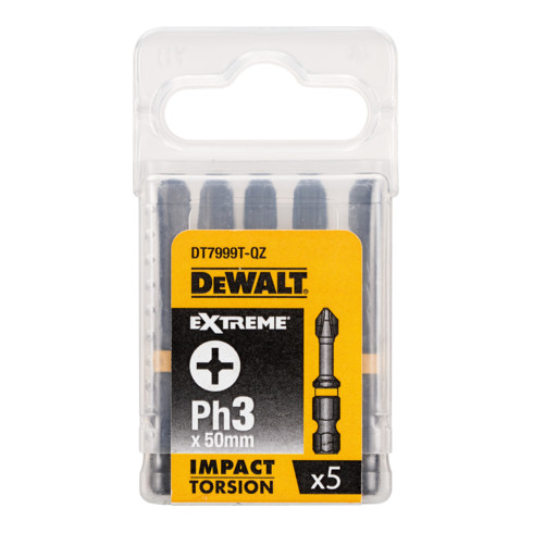 DEWALT Torsion Bit schlagf. Pz3 50mm 5Stk - DT7392T-QZ