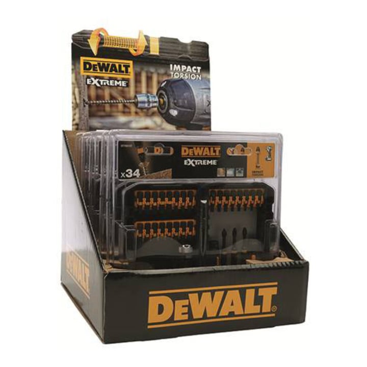 DEWALT Torsion Bit-Set 34-tlg. schlagfest