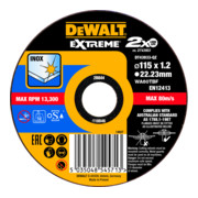 DEWALT Trennscheibe Edelstahl flach 115x1,2mm-1