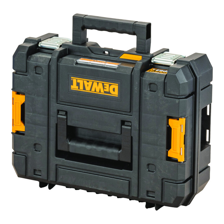 DEWALT TSTAK II robuuste en compacte gereedschapskoffer met IP54-bescherming en schuimrubberen inleg (24l inhoud)