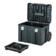 DEWALT TSTAK verrijdbare box met groot volume, IP54-bescherming, telescopische handgreep en zwaarlastwielen.-1