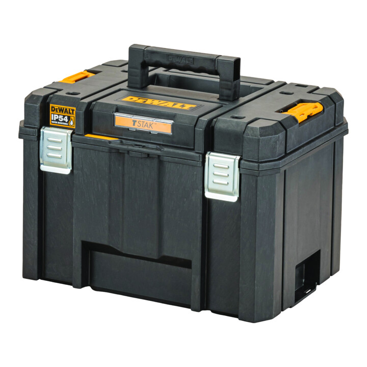DEWALT TSTAK VI Caisse à outils profonde avec brancard amovible avec protection IP54 (volume 44l)