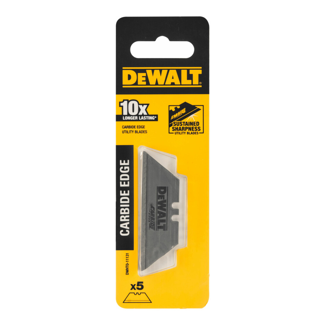 DEWALT Wolframcarbid-beschichtete Universal-Trapezklingen 5 Stück ohne Spender DWHT0-11131