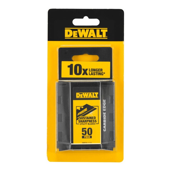 DEWALT Wolframcarbid-beschichtete Universal-Trapezklingen im Spender DWHT8-11131