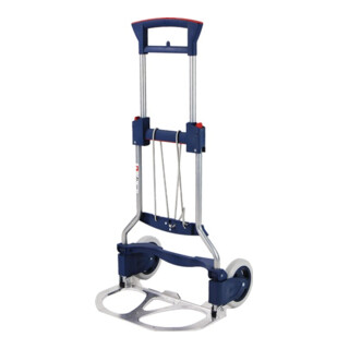 Diable de transport pliable tube en acier aluminium H. 1030 mm L. pelle 250xl490