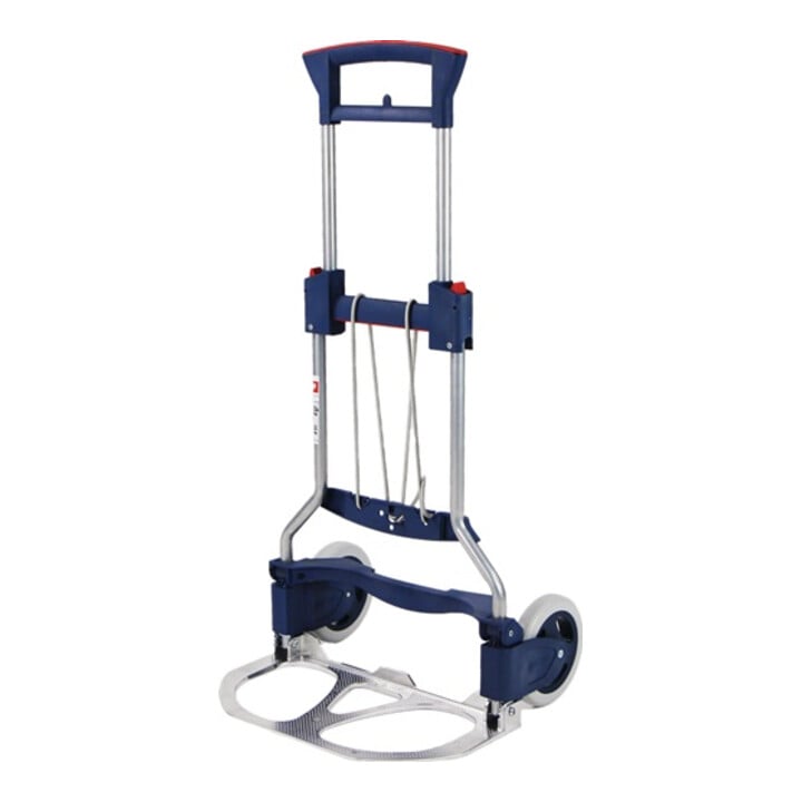 Diable de transport pliable tube en acier aluminium H. 1030 mm L. pelle 250xl490