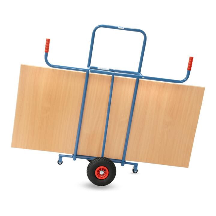 Diable porte-panneaux fetra 1076 charge max. 350kg plateau 50x20cm
