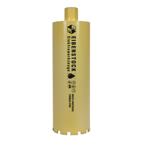 Diamant-Trocken-Bohrkrone Multi-Material TIMBER-PRO 1¼", Ø 132 mm, 350 mm Nutzlänge, 11 Segmente