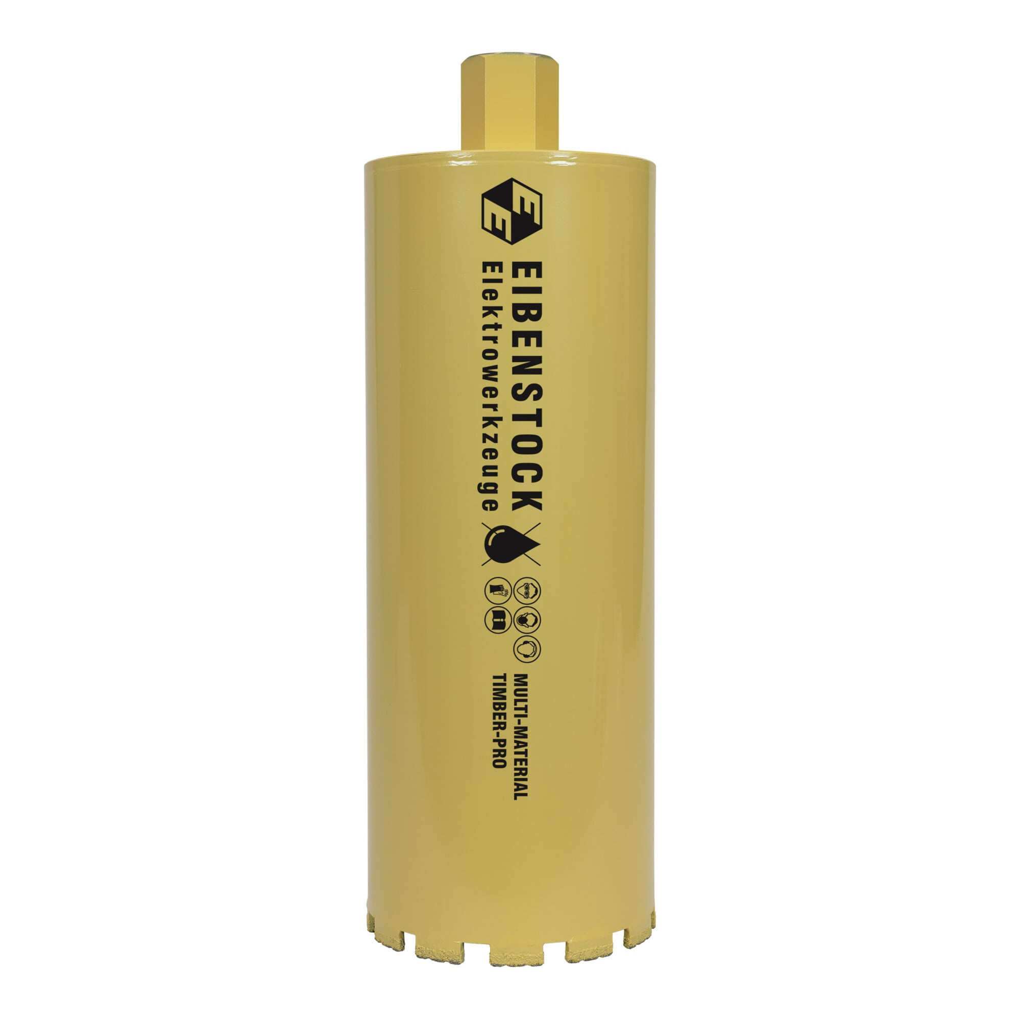 Diamant-Trocken-Bohrkrone Multi-Material TIMBER-PRO 1¼", Ø 142 mm, 350 mm Nutzlänge, 12 Segmente ; Eibenstock
