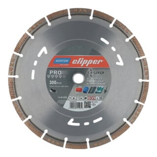 Diamanttrennscheibe 4x4 Explorer D.300mm Bohr.20mm 3mm 12mm NORTON CLIPPER