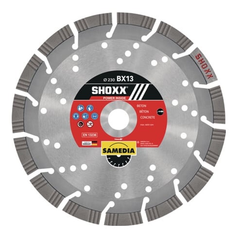 Diamanttrennscheibe SHOXX BX13 D.150mm Bohr.22,23mm lasergeschweißt