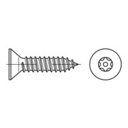 DIN 7982-F/ISO 14586 Diebstahlhemmende Senkkopfschraube mit Zapfen Innensechsrund (TX), Edelstahl A2-70, blank