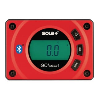 Digitaler Neigungsmesser GO! smart L.8cm PA,glasfaserverstärkt rot SOLA
