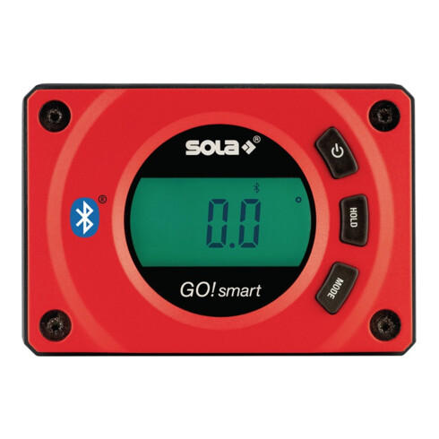 Digitaler Neigungsmesser GO! smart L.8cm PA,glasfaserverstärkt rot SOLA