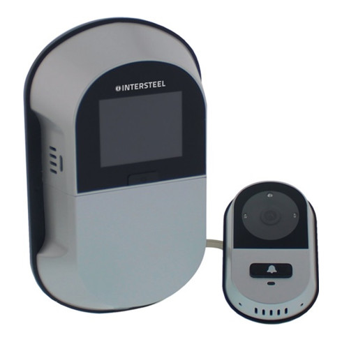Digitaler Türspion Wi-Fi Ku.silber 105Grad 38 mm/110mm INTERSTEEL