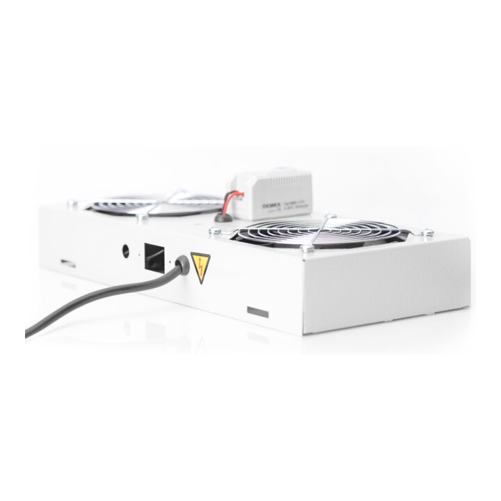 DIGITUS 19" Deckellüfter inkl.Thermostat DN-19 FAN-2-WM-T