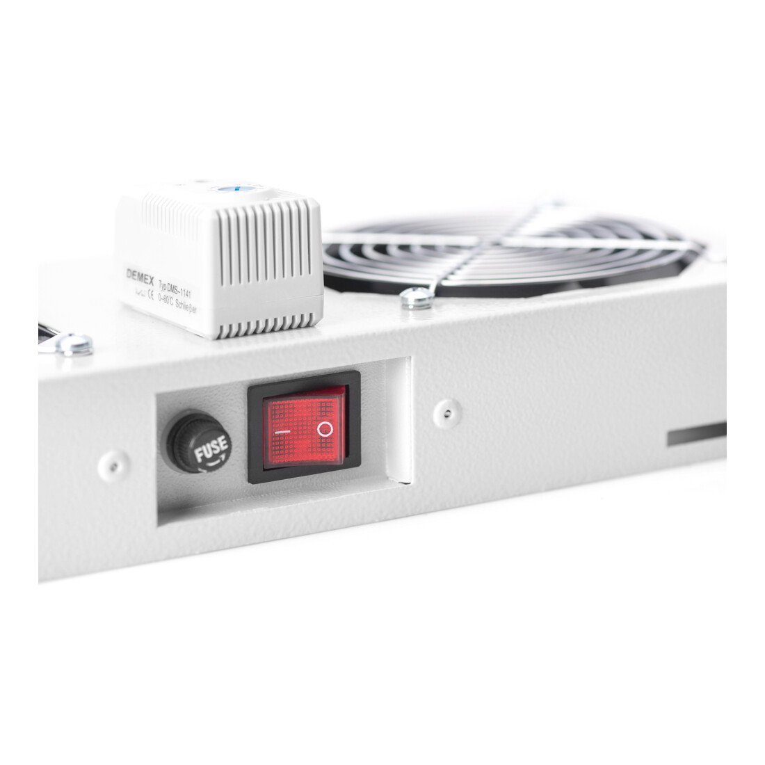 DIGITUS 19" Deckellüfter inkl.Thermostat DN-19 FAN-2-WM-T
