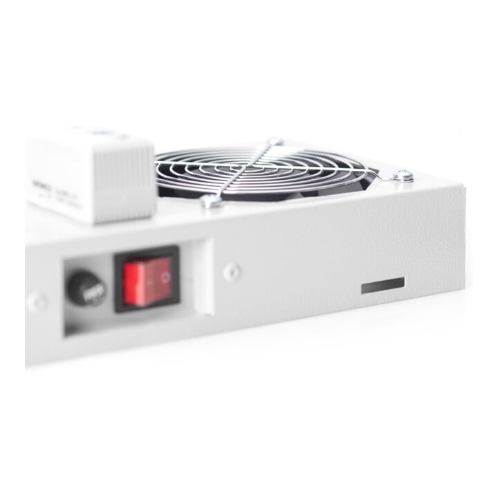 DIGITUS 19" Deckellüfter inkl.Thermostat DN-19 FAN-2-WM-T