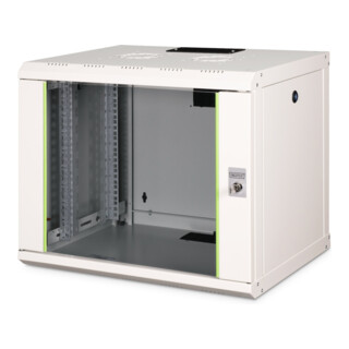 DIGITUS 19" Wandschrank DN-19 09-U mit Glastür RAL7035