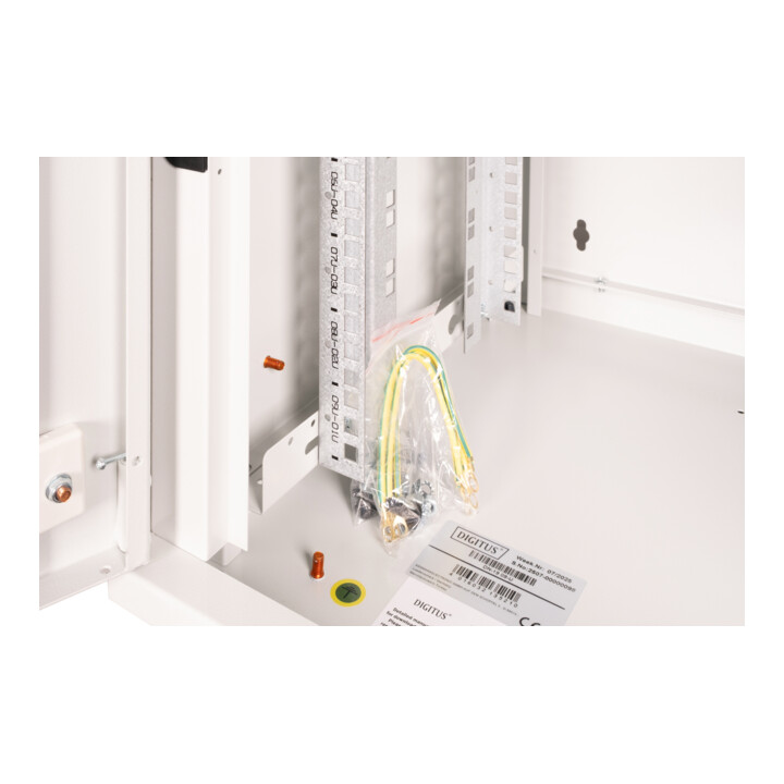 DIGITUS 19" Wandschrank DN-19 09-U mit Glastür RAL7035