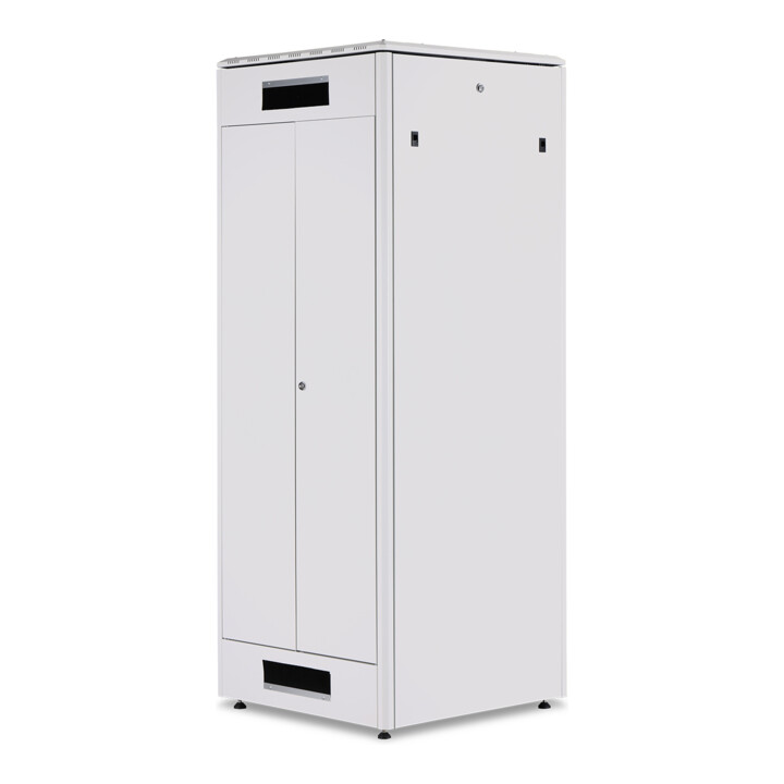 DIGITUS Armoire 42U 205, 3x80x80cm RAL 7035 porte vitrée DN-19 42U-8/8-1