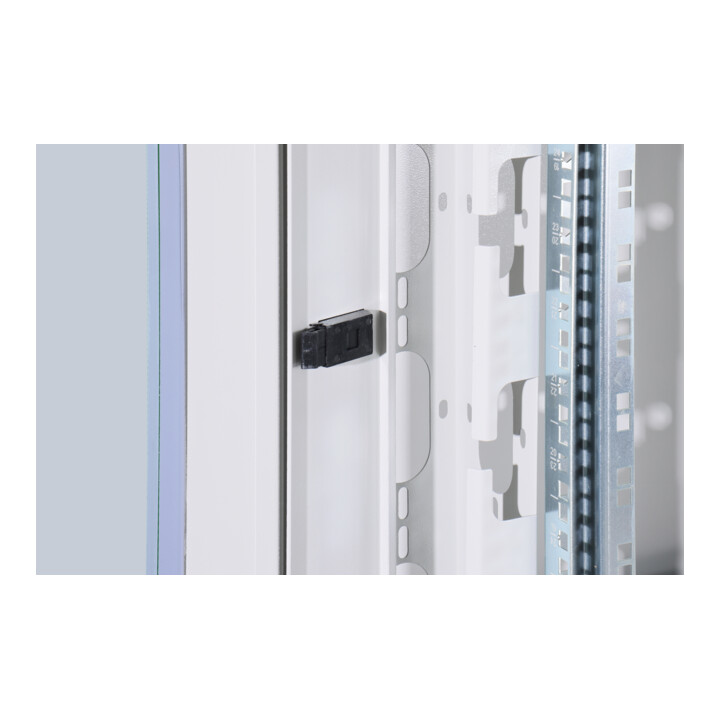DIGITUS Armoire 42U 205, 3x80x80cm RAL 7035 porte vitrée DN-19 42U-8/8-1