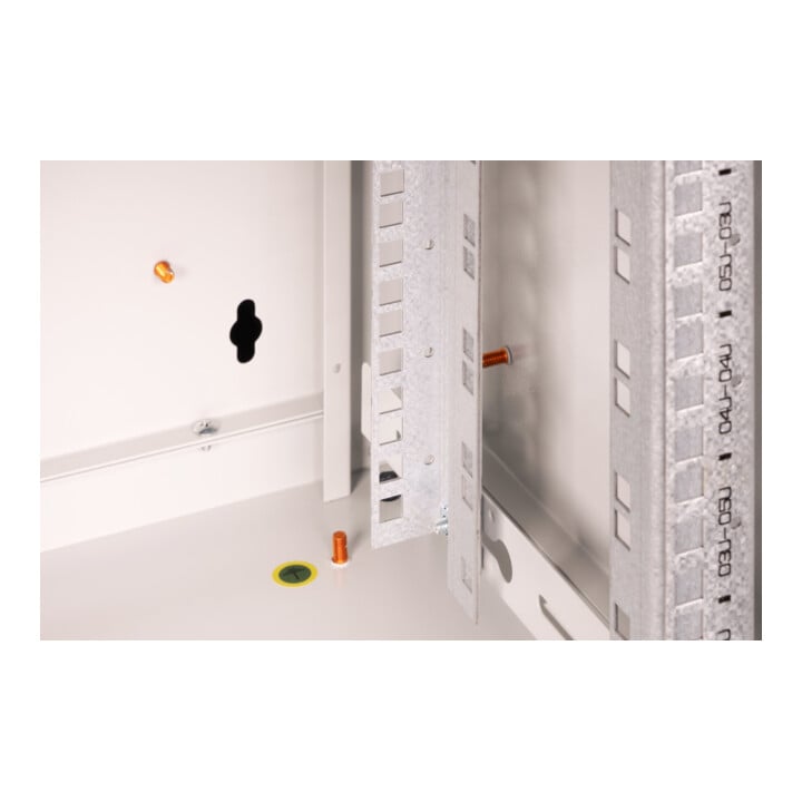 DIGITUS Armoire murale 19" DN-19 07-U RAL7035 porte en verre