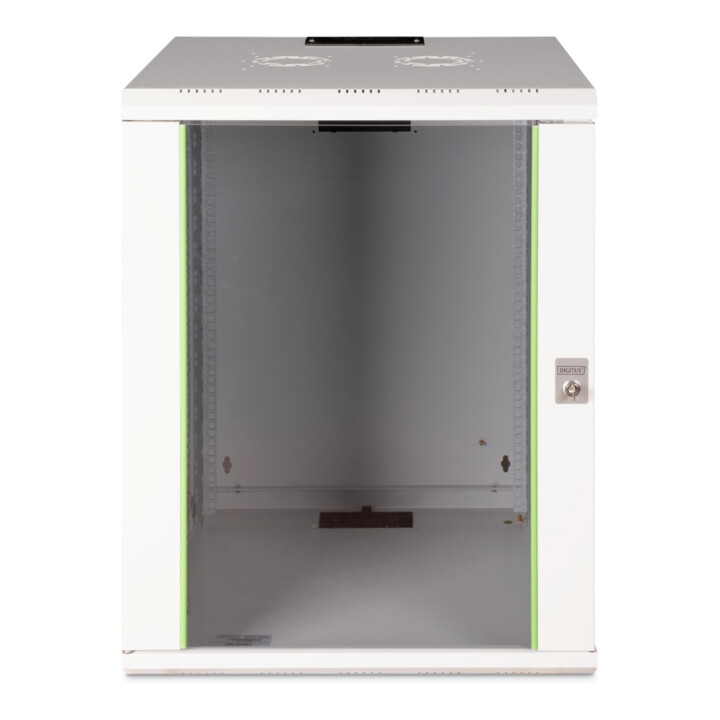 DIGITUS Armoire murale avec porte en verre DN-19 16U-6/6 RAL7035 HE 16